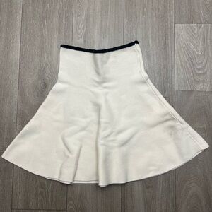 Elegant White Flared Skirt